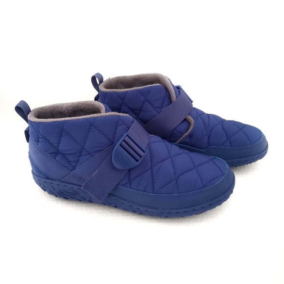 Chaco Men's Ramble Puff Quilted Anckle Booties In Cobalt Blue - Picture 3 of 13